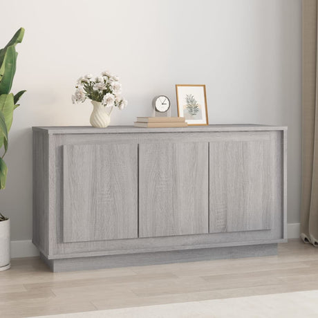 Vidaxl dressoir 102x35x55 cm bewerkt hout grijs sonoma eikenkleurig
