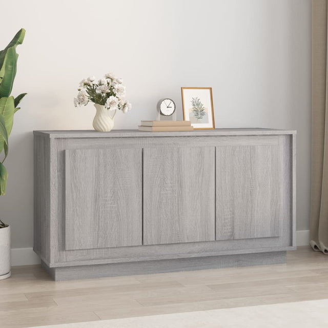 Vidaxl dressoir 102x35x55 cm bewerkt hout grijs sonoma eikenkleurig