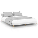 Vidaxl bedframe massief hout wit 200x200 cm