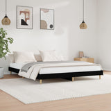 Vidaxl bedframe massief hout zwart 200x200 cm
