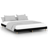 Vidaxl bedframe bewerkt hout zwart 120x200 cm