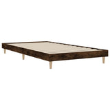 Vidaxl bedframe zonder matras hout gerookt eikenkleurig 100x200 cm