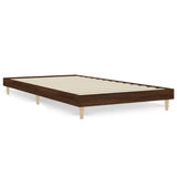 Vidaxl bedframe zonder matras bewerkt hout bruin eikenkleur 100x200 cm