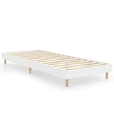 Vidaxl bedframe bewerkt hout wit 75x190 cm