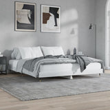 Vidaxl bedframe bewerkt hout hoogglans wit 200x200 cm