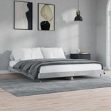Vidaxl bedframe bewerkt hout betongrijs 200x200 cm
