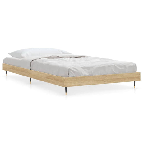 Vidaxl bedframe zonder matras hout sonoma eikenkleurig 100x200 cm