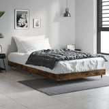 Vidaxl bedframe zonder matras hout gerookt eikenkleurig 100x200 cm