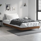 Vidaxl bedframe zonder matras bewerkt hout bruin eikenkleur 100x200 cm