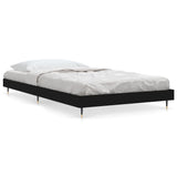 Vidaxl bedframe bewerkt hout zwart 90x200 cm