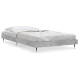 Vidaxl bedframe bewerkt hout betongrijs 90x200 cm