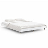 Vidaxl bedframe bewerkt hout hoogglans wit 140x190 cm