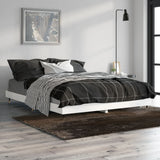 Vidaxl bedframe bewerkt hout hoogglans wit 140x190 cm