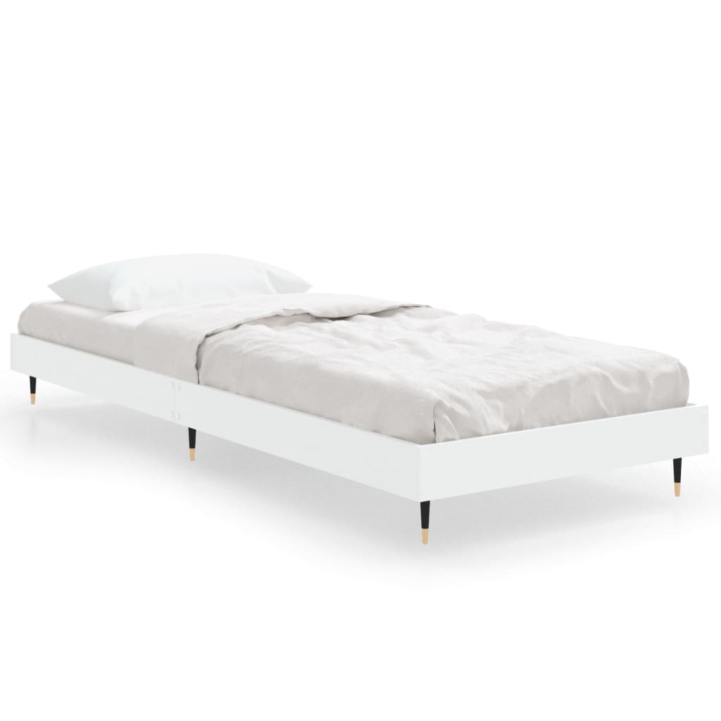 Vidaxl bedframe bewerkt hout wit 75x190 cm