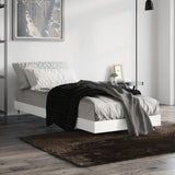 Vidaxl bedframe bewerkt hout wit 75x190 cm