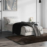 Vidaxl bedframe bewerkt hout betongrijs 75x190 cm