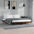 Vidaxl bedframe zonder matras 200x200 cm spaanplaat gerookt eiken