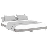 Vidaxl bedframe bewerkt hout grijs sonoma eikenkleurig 140x200 cm