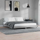 Vidaxl bedframe bewerkt hout grijs sonoma eikenkleurig 140x200 cm