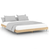 Vidaxl bedframe zonder matras hout sonoma eikenkleurig 120x200 cm