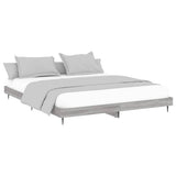 Vidaxl bedframe bewerkt hout grijs sonoma eikenkleurig 120x200 cm