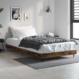 Vidaxl bedframe zonder matras hout gerookt eikenkleurig 90x200 cm