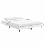 Vidaxl bedframe bewerkt hout hoogglans wit 135x190 cm