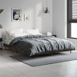 Vidaxl bedframe bewerkt hout gerookt eikenkleurig 135x190 cm