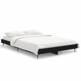 Vidaxl bedframe bewerkt hout zwart 120x190 cm