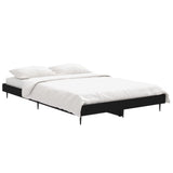 Vidaxl bedframe bewerkt hout zwart 120x190 cm