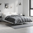 Vidaxl bedframe bewerkt hout betongrijs 120x190 cm