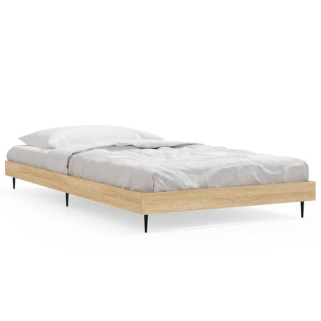 Vidaxl bedframe zonder matras hout sonoma eikenkleurig 90x190 cm
