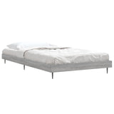 Vidaxl bedframe bewerkt hout grijs sonoma eikenkleurig 90x190 cm