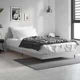 Vidaxl bedframe bewerkt hout grijs sonoma eikenkleurig 90x190 cm