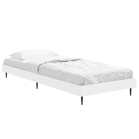Vidaxl bedframe bewerkt hout wit 75x190 cm