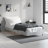 Vidaxl bedframe bewerkt hout betongrijs 75x190 cm