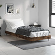 Vidaxl bedframe zonder matras hout gerookt eikenkleurig 75x190 cm