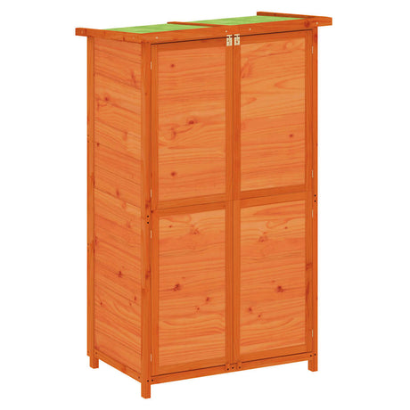 Vidaxl tuinschuur 83x57x140 cm massief grenenhout bruin