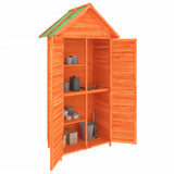 Vidaxl Garden Shed 89x52.5x175 cm de pino sólido marrón