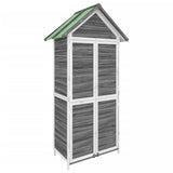 Vidaxl Garden Shed 89x52.5x175 cm Festkieferngrau