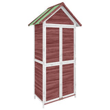 Vidaxl Garden Shed 89x52.5x175 cm stałej sosny mokka -colored