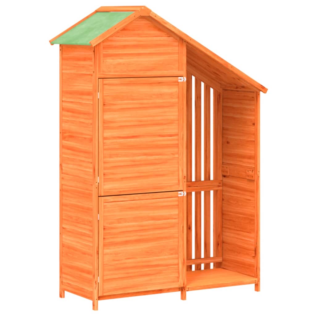 VidaXL Garden shed 120x53.5x170 cm Solid pine pine brown