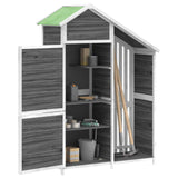 VidaXL Garden shed 120x53.5x170 cm Solid pine Gray