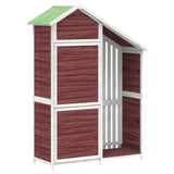 VidaXL Garden shed 120x53.5x170 cm Solid pine mocha -colored