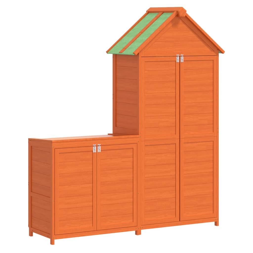 Vidaxl 2-piece garden barn set Solid pine brown