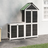 Vidaxl 2-piece garden barn set Solid pine Gray