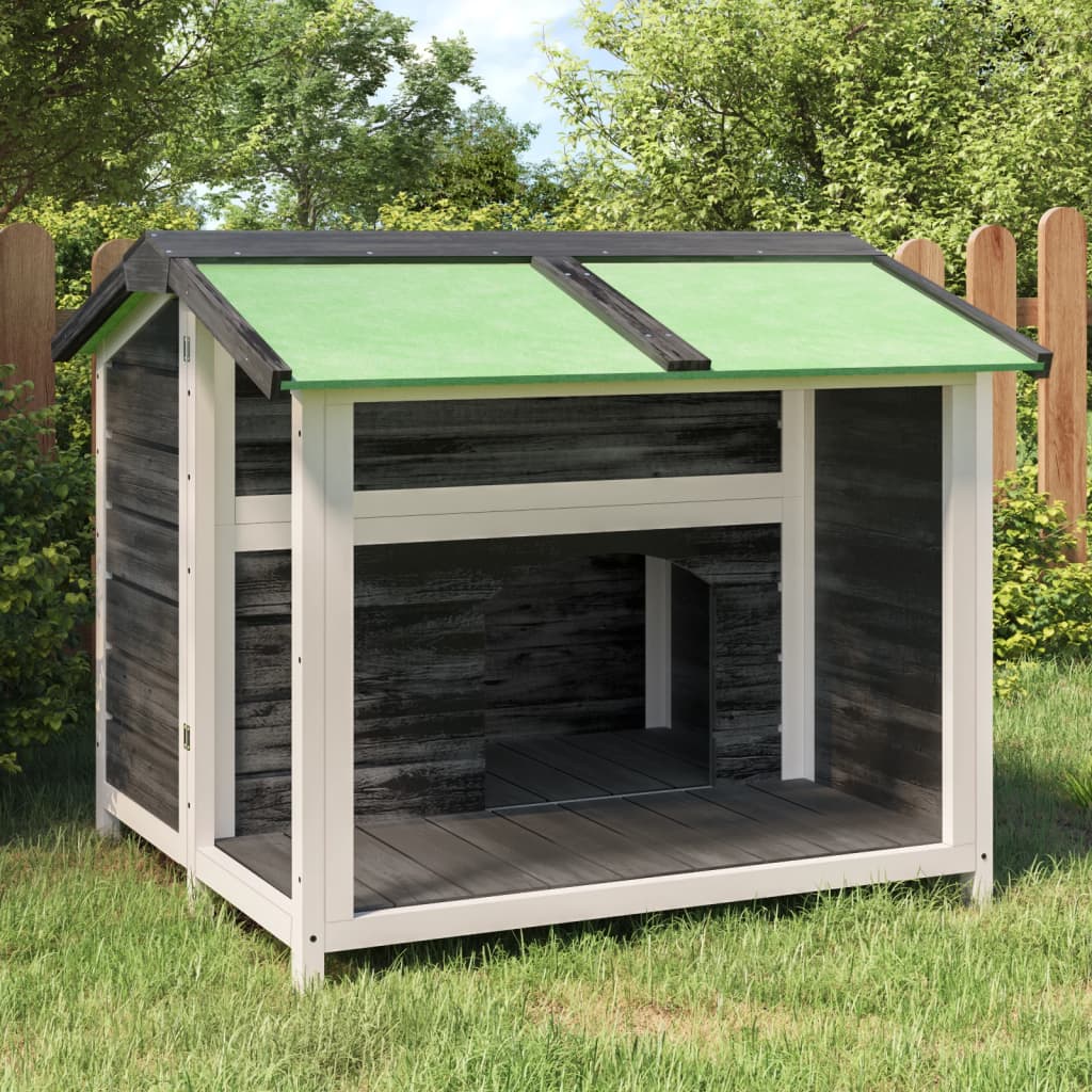 Vidaxl Dog Loft 96x87x80,5 cm Festkiefergrau