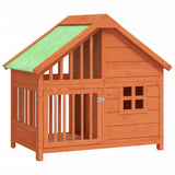 Vidaxl Dog Loft 96x60.5x87 cm Solid Pine Brown