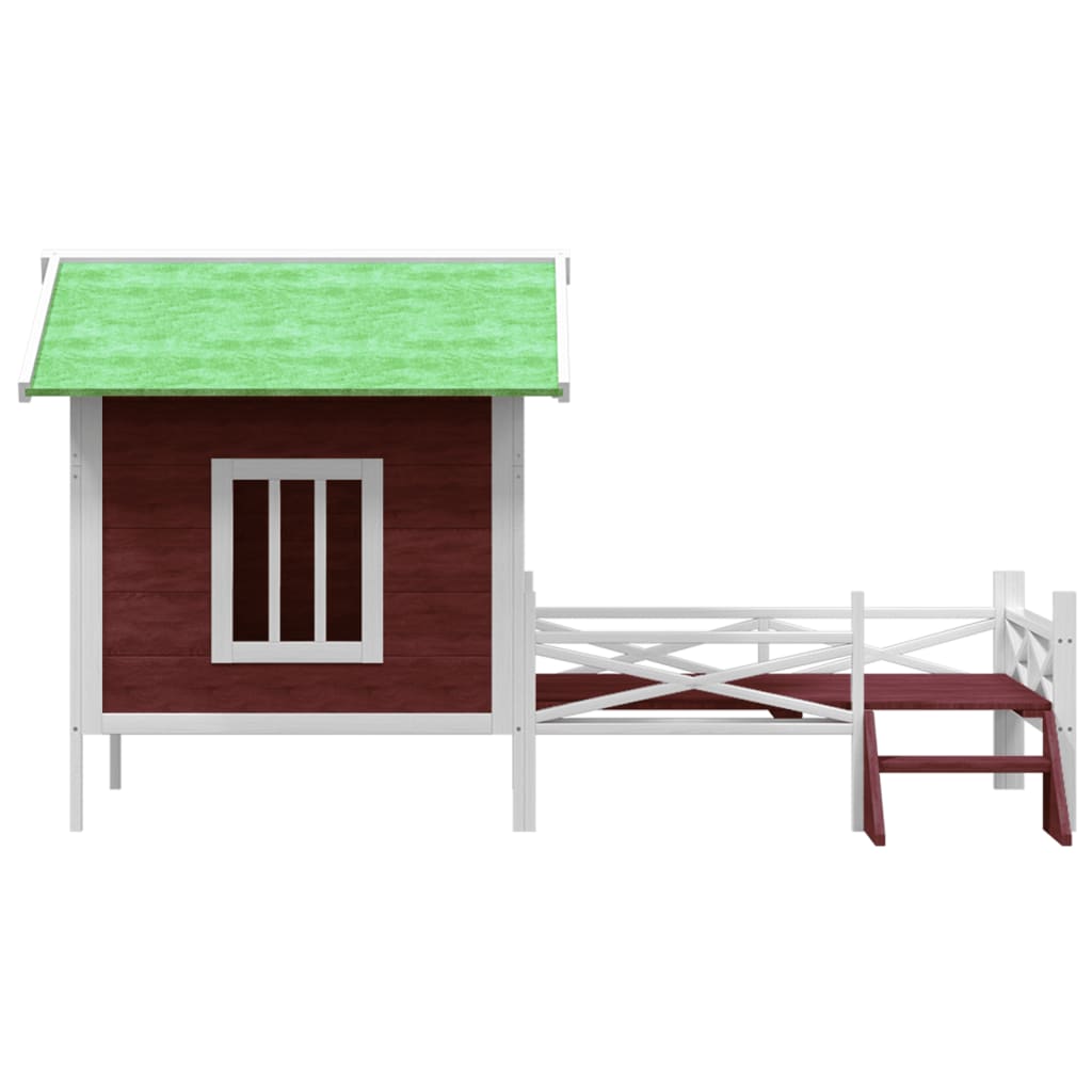 Vidaxl Dog Loft 159x120x88,5 cm Solid Pine Mugger -