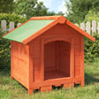 Vidaxl hondenhok 65x65x61,5 cm massief grenenhout bruin